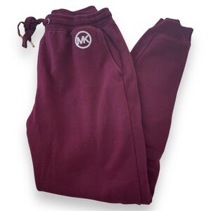 Michael Kors women’s sweatpants size small. Maroon joggers